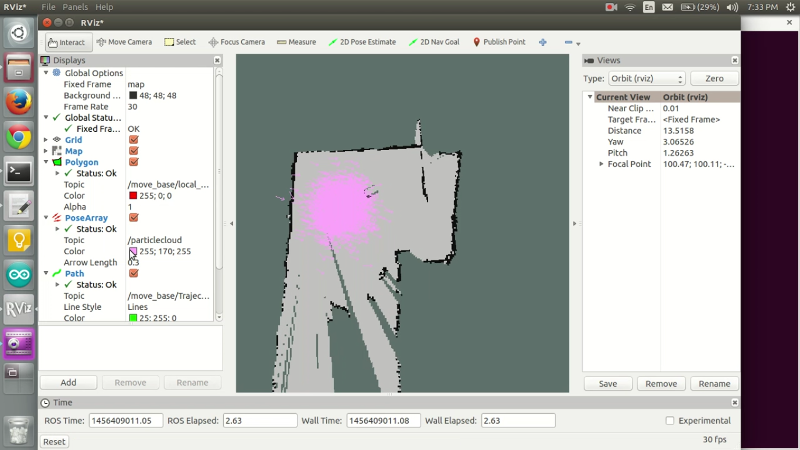 Map generated by the robot